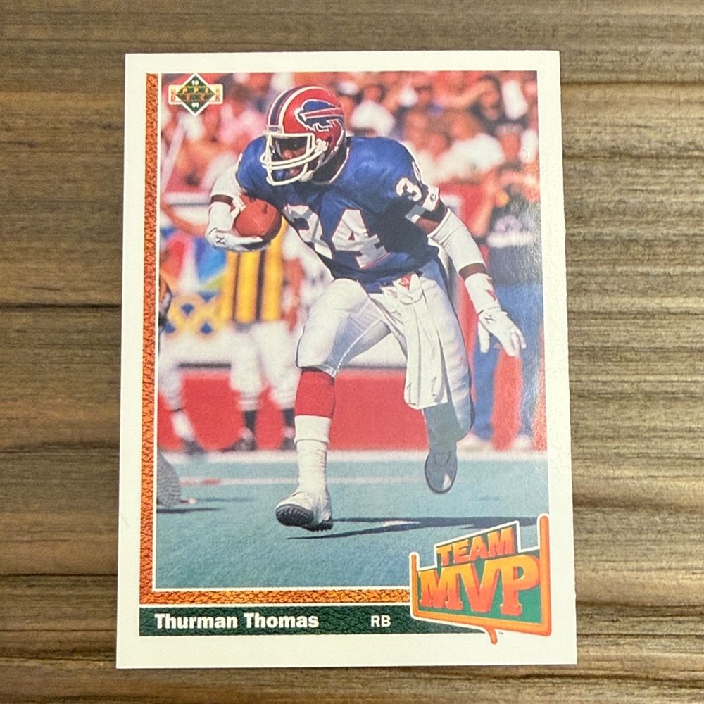 1991 THURMAN THOMAS Upper Deck trading card #452